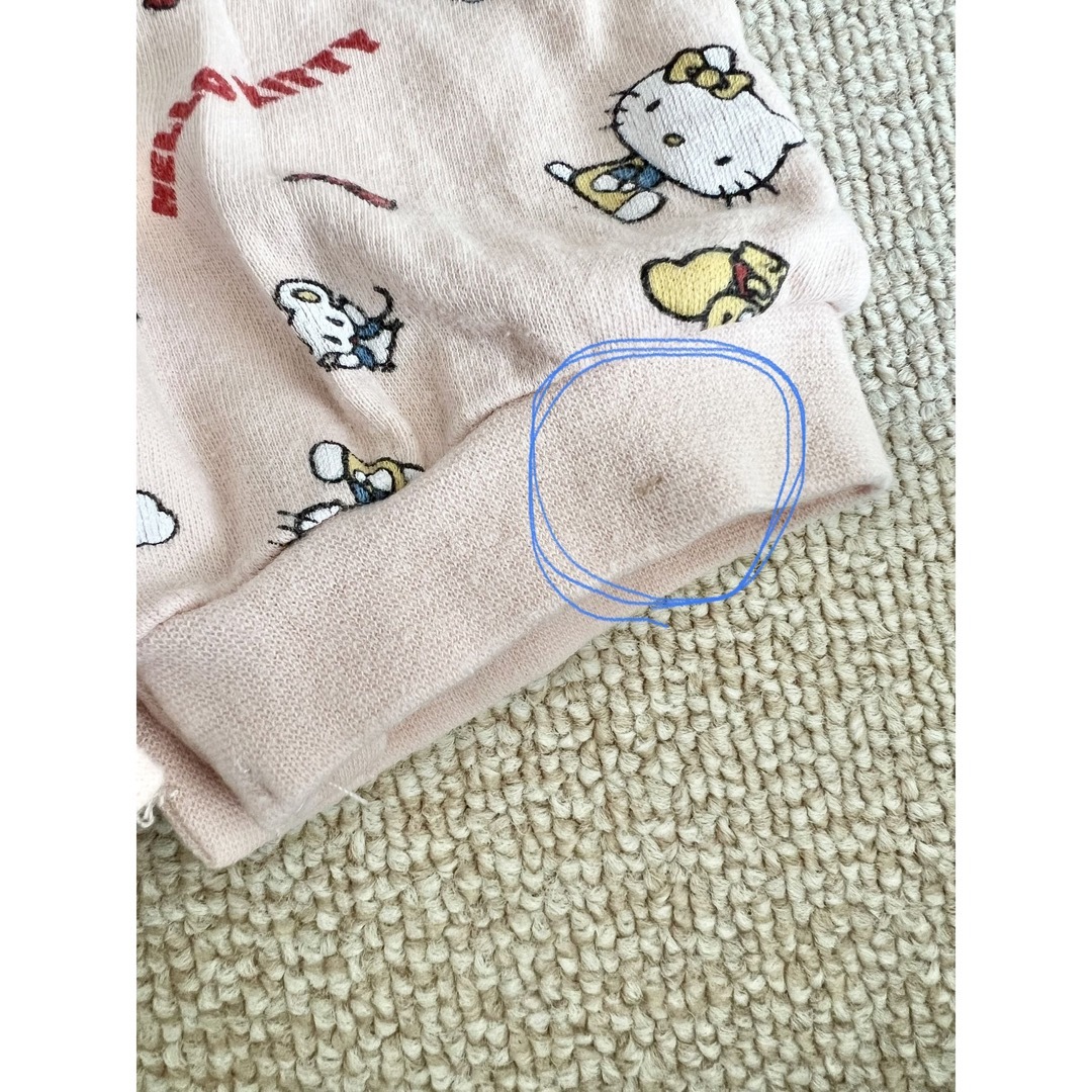 ampersand(アンパサンド)のアンパサンド　ロンパース  サンリオ　キティ　70 ピンク キッズ/ベビー/マタニティのベビー服(~85cm)(ロンパース)の商品写真
