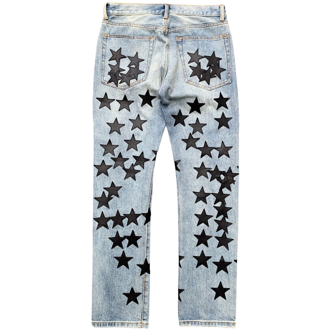 AMIRI - VINTAGE スター レザー パッチ デニムパンツの通販 by AMIRI - VINTAGE スター レザー パッチ デニムパンツの通販 by