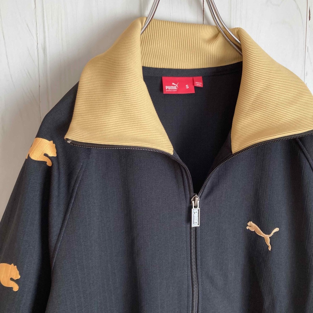 PUMA - プーマ PUMA ジャージ トラックジャケット 黒金 日本製