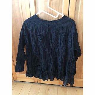 ナチュラルランドリー(NATURAL LAUNDRY)のgrin＊ブラックコットンプルオーバーブラウス(シャツ/ブラウス(長袖/七分))