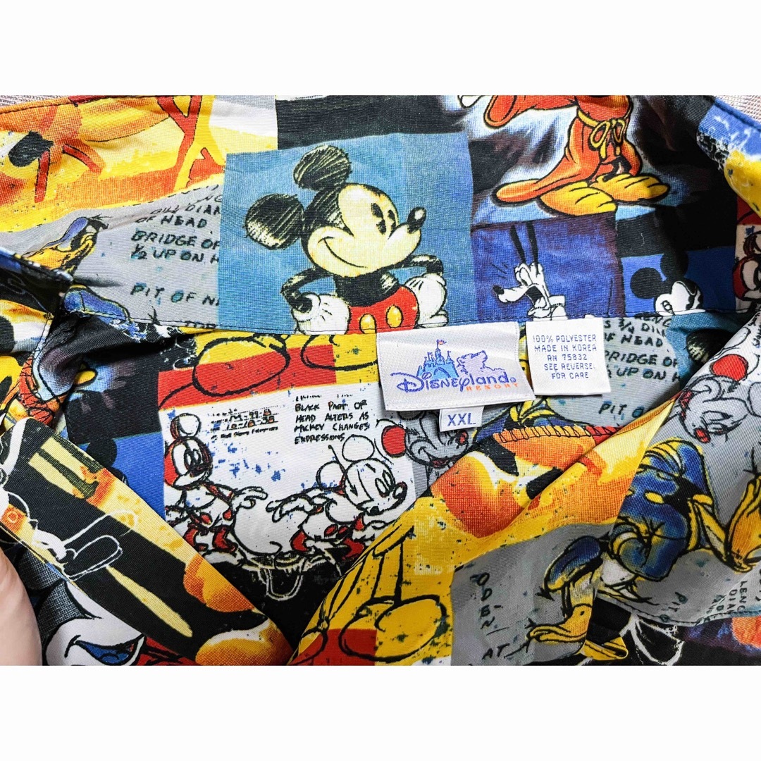 総柄 ディズニー ワールド WDW 日本未発売 シャツ 蒸気船ウィリー ミッキー