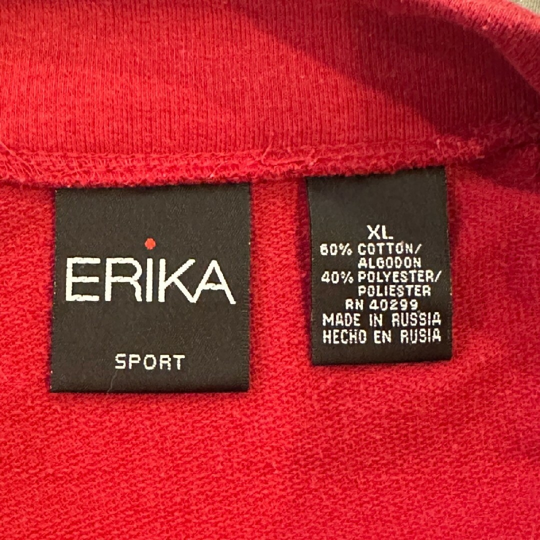 ERIKA SPORT　ジャージ　ラグラン　レッド レディースのジャケット/アウター(ブルゾン)の商品写真