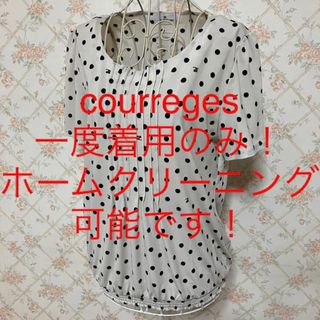 クレージュ(Courreges)の★courreges/クレージュ★一度着用のみ★半袖カットソー38(M.9号)(カットソー(半袖/袖なし))