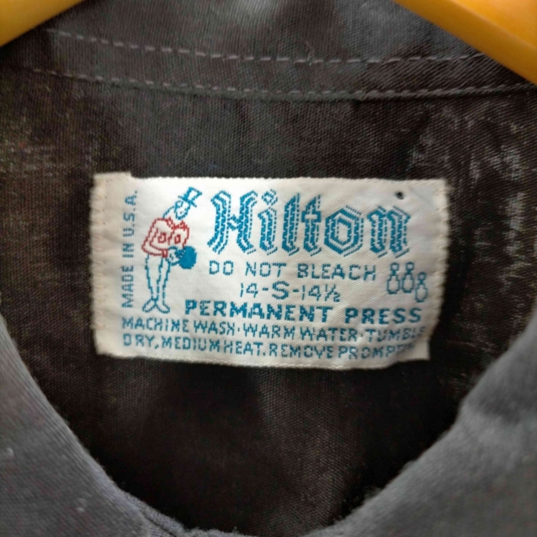 HILTON(ヒルトン) 70s USA製 青タグ ボウリングシャツ メンズ 5