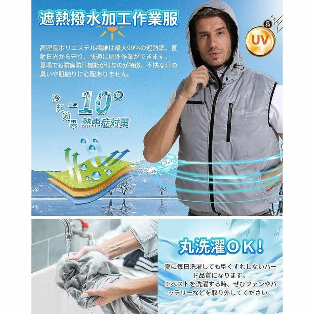 定価13,980円 新品 Hon&Guan 空調作業服 Lサイズ グレー 定価13,980円 新品 Hon&Guan 空調作業服 Lサイズ グレー - メルカリ