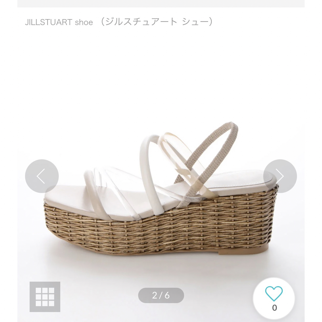 新品未使用 先月18920円で購入。ジルスチュアート今季2023新作サンダル