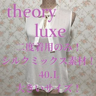 セオリーリュクス(Theory luxe)の★theory luxe/セオリー リュクス★シルクミックス素材！カットソー40(カットソー(半袖/袖なし))