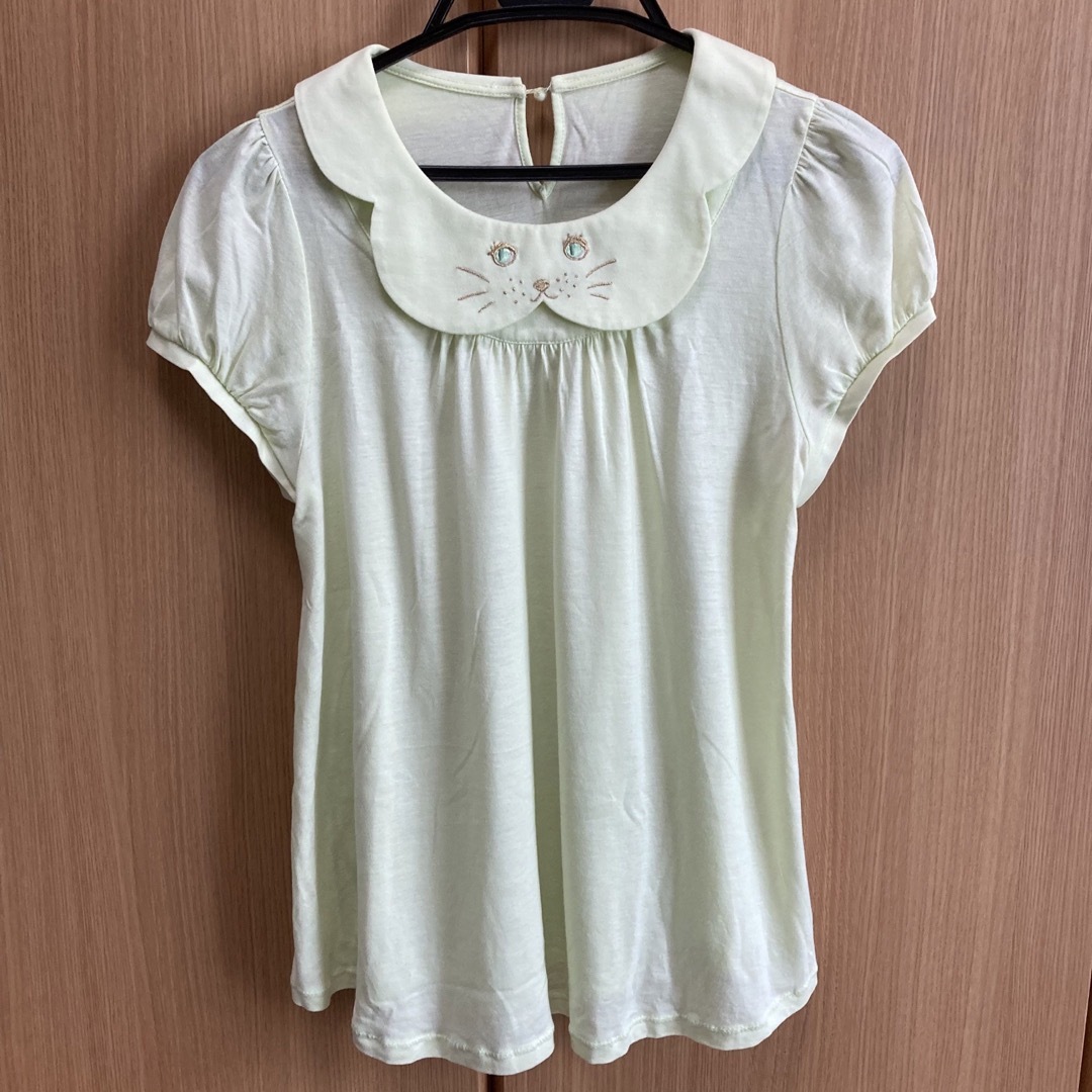 franche lippee(フランシュリッペ)のフランシュリッペ猫ブラウス レディースのトップス(Tシャツ(半袖/袖なし))の商品写真