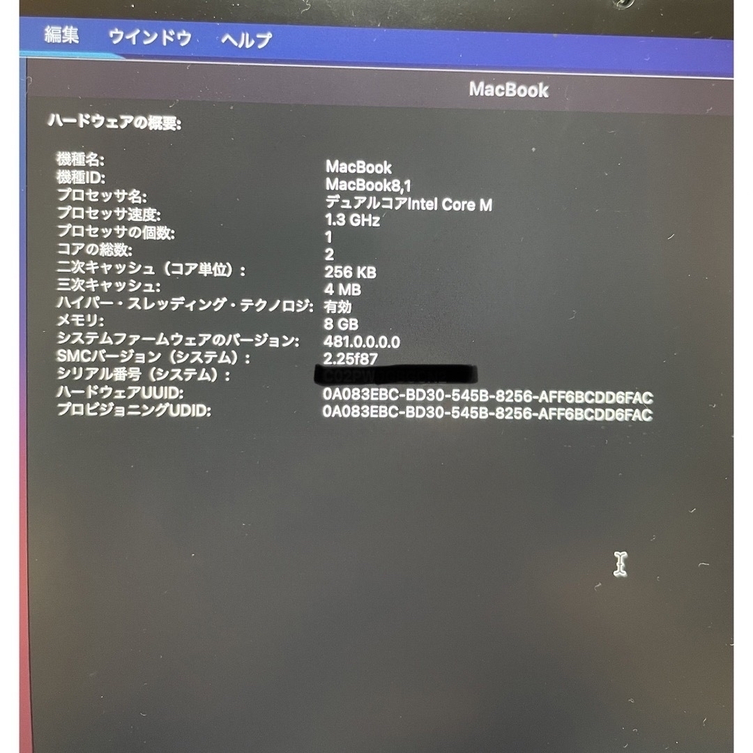 Apple MacBook 2015 12インチ 8GB 512GBジャンク Apple MacBook 2015 12インチ 8GB 512GBジャンク