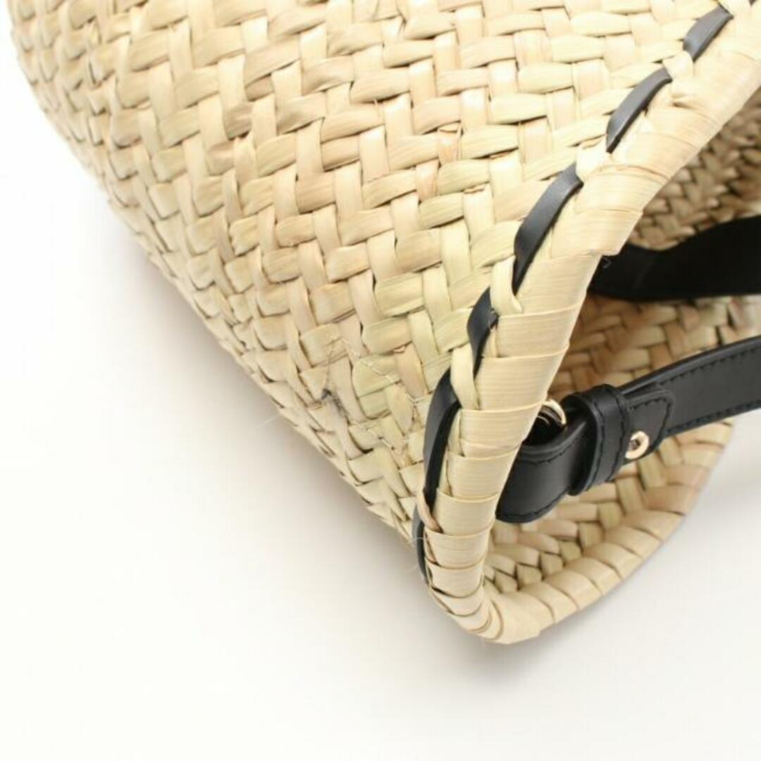 A.P.C(アーペーセー)のZOE SMALL PANIER  かごバッグ ハンドバッグ ラフィア レザー ライトベージュ ブラック 2WAY レディースのバッグ(ハンドバッグ)の商品写真