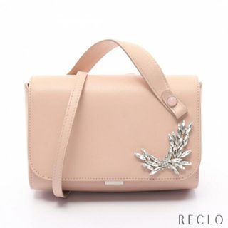 フォクシー(FOXEY)のBag Cecil ハンドバッグ レザー ライトピンク ビジュー 2WAY(ハンドバッグ)