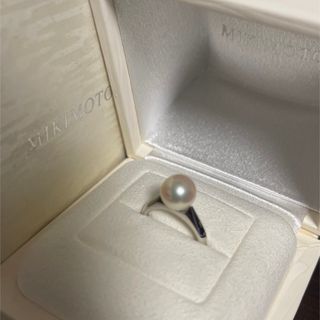 ミキモト(MIKIMOTO)の【現行美品】ミキモトパールイヤリング8.5mm pt950 8号(リング(指輪))