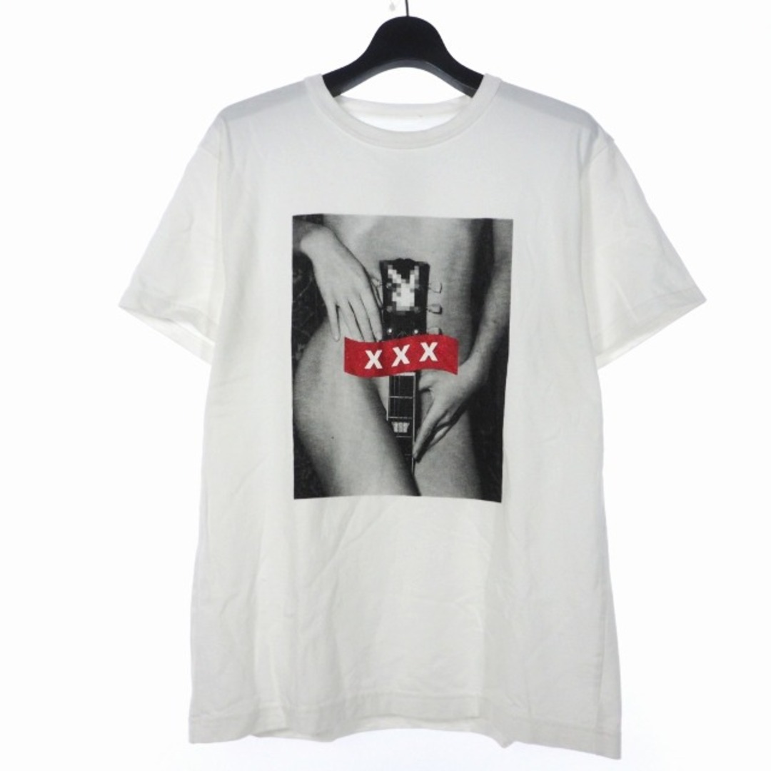 GODSELECTION XXX ロゴ プリント Tシャツ M 白 - Tシャツ/カットソー