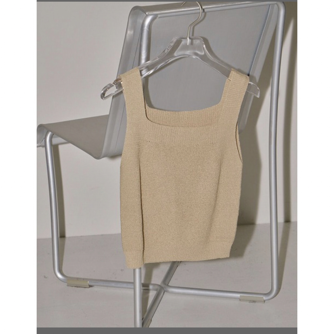 TODAYFUL(トゥデイフル)のTODAYFUL★Square Knit Tanktop レディースのトップス(タンクトップ)の商品写真