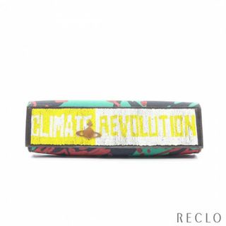 アングロマニア(ANGLOMANIA（Vivienne Westwood）)の クラッチバッグ キャンバス レザー ネイビー マルチカラー ビーズ(クラッチバッグ)