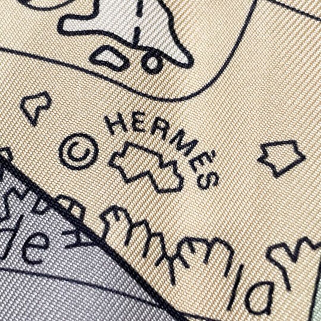 まとめ売り HERMES カレ90 LE MONDE EST VASTE 世界地図 スカーフ