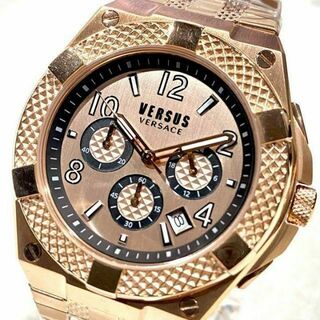 ヴェルサーチ(VERSACE)の新品 ヴェルサス ヴェルサーチ メンズ腕時計 ローズゴールド海外限定人気モデル(腕時計(アナログ))
