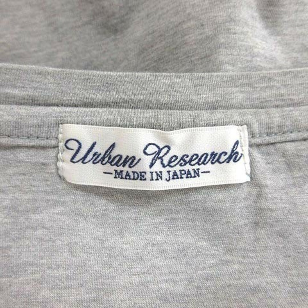 URBAN RESEARCH(アーバンリサーチ)のアーバンリサーチ Tシャツ 長袖 クルーネック 文字 プリント F グレー レディースのトップス(Tシャツ(長袖/七分))の商品写真