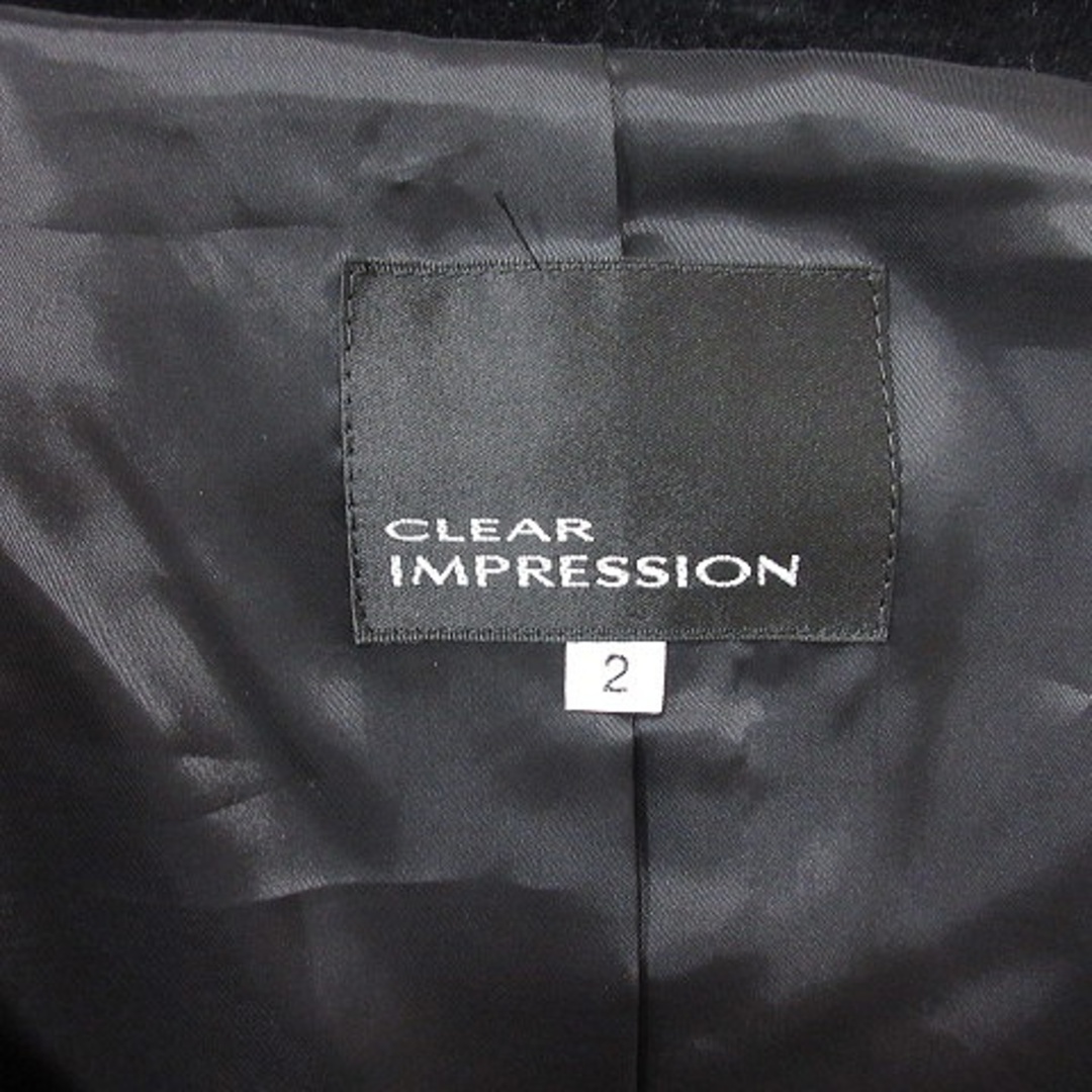 CLEAR IMPRESSION(クリアインプレッション)のクリアインプレッション テーラードジャケット フリース 総裏地 2 黒 ■MO レディースのジャケット/アウター(その他)の商品写真