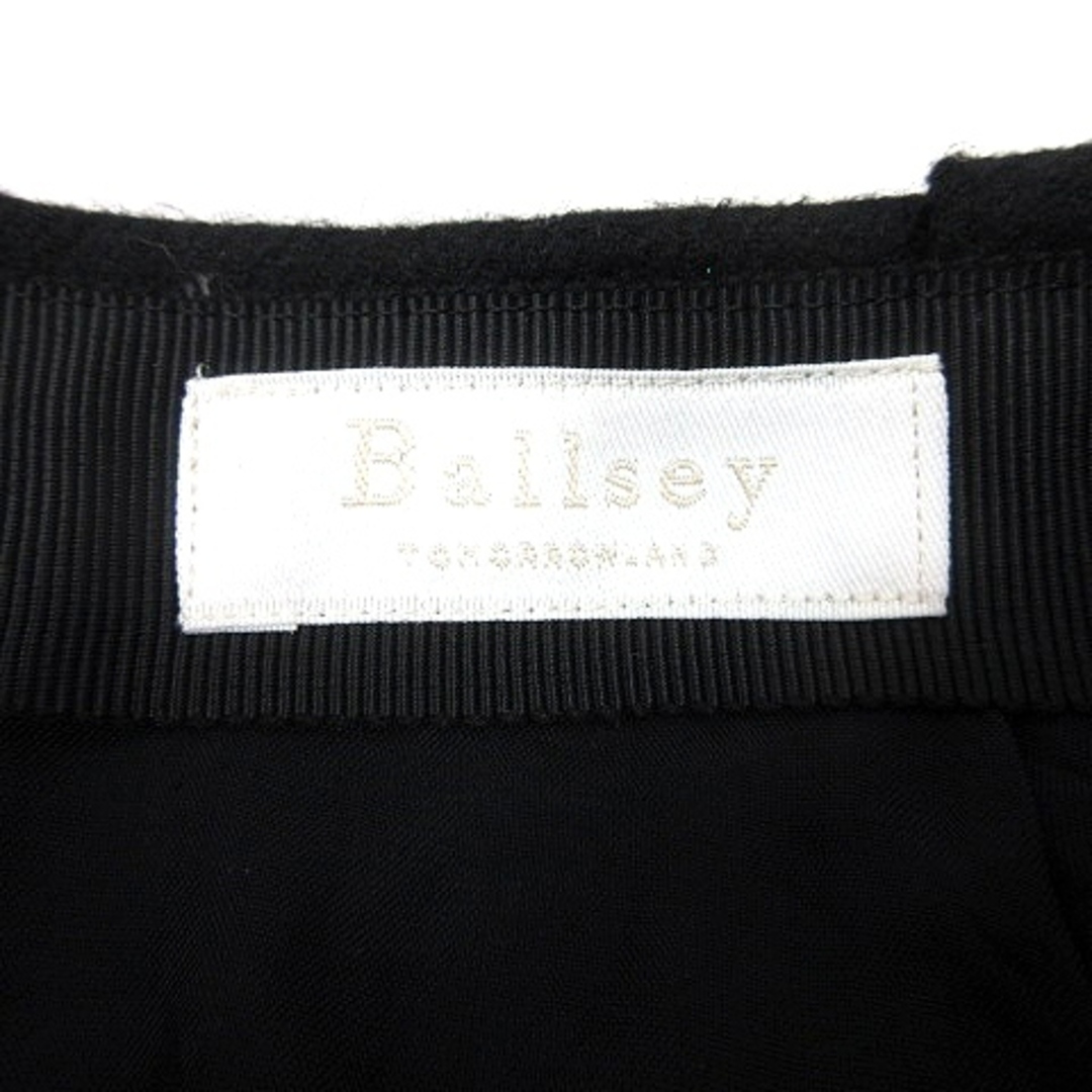 Ballsey(ボールジィ)のボールジー トゥモローランド フレアスカート ひざ丈 ウール 32 黒 ■MO レディースのスカート(ひざ丈スカート)の商品写真