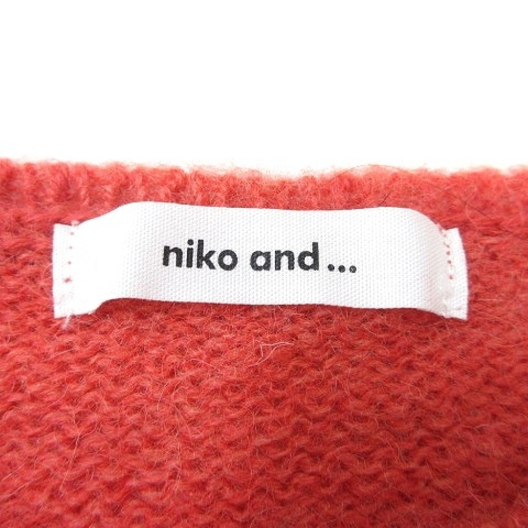 niko and...(ニコアンド)のニコアンド Niko and.. ニット セーター 長袖 ウール 赤 ■MO レディースのトップス(ニット/セーター)の商品写真