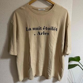 アイスー(i-SOOK)のI-SOOK  ロゴT  ベージュ(Tシャツ(半袖/袖なし))