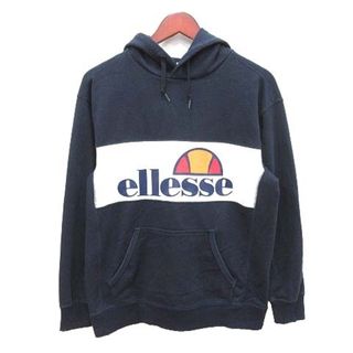 ellesse アウター　ジャンパー　L パーカー　ネイビー　裏地ボア　大きい