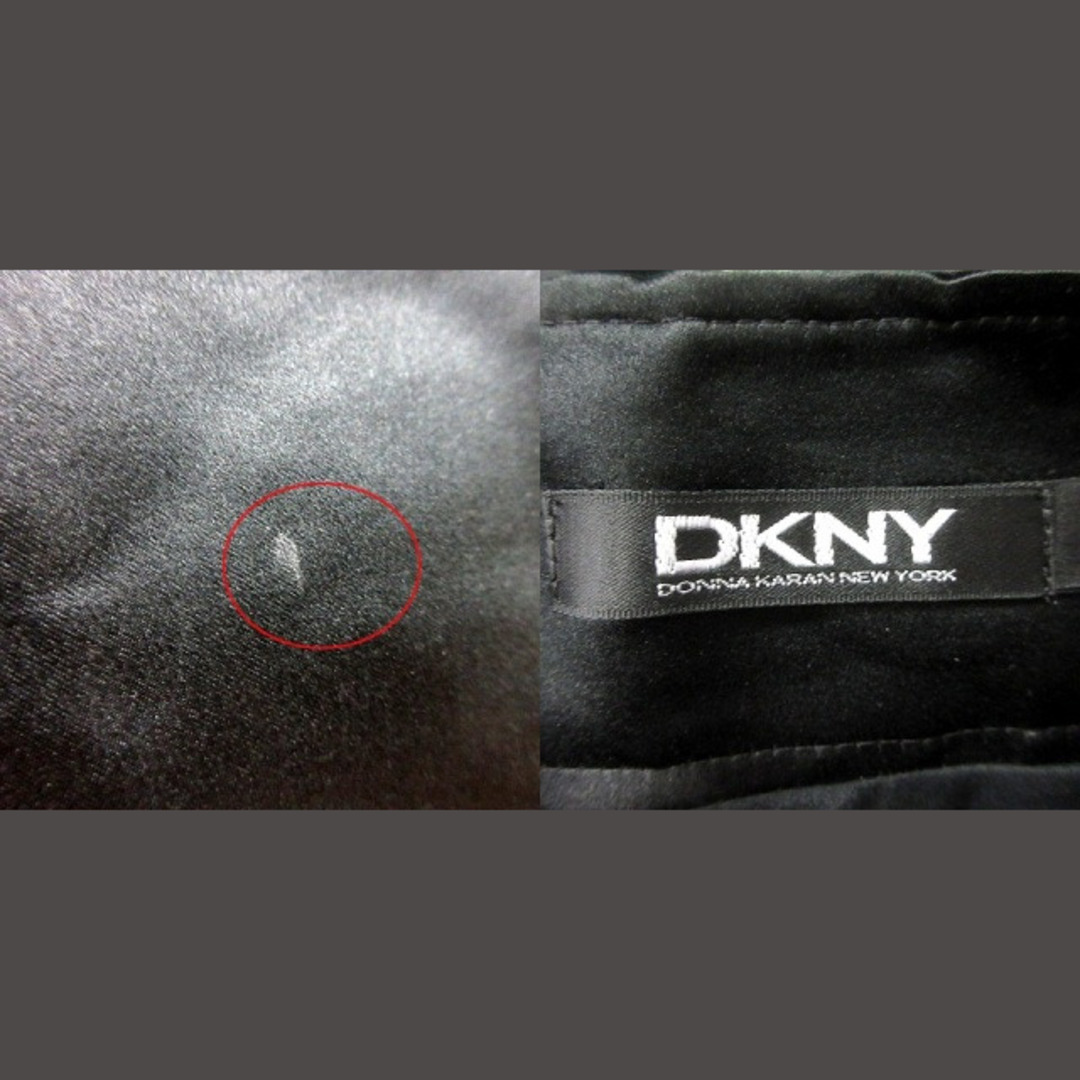 DKNY(ダナキャランニューヨーク)のダナキャランニューヨーク スカート 台形 ひざ丈 絹 シルク 2 黒  レディースのスカート(ひざ丈スカート)の商品写真