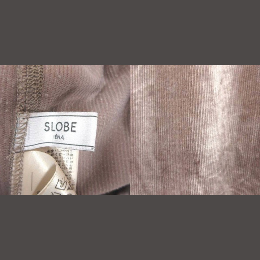 SLOBE IENA(スローブイエナ)のスローブ イエナ タイトスカート ロング コーデュロイ スリット 茶 ブラウン レディースのスカート(ロングスカート)の商品写真