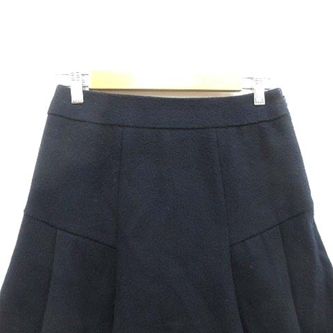 Demi-Luxe BEAMS(デミルクスビームス)のDemi-Luxe BEAMS フレアスカート ミニ ウール 36 紺 ネイビー レディースのスカート(ミニスカート)の商品写真