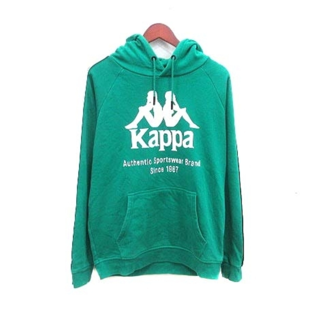 kappa パーカー プルオーバー ロゴプリント 長袖 XL 緑 グリーン | フリマアプリ ラクマ