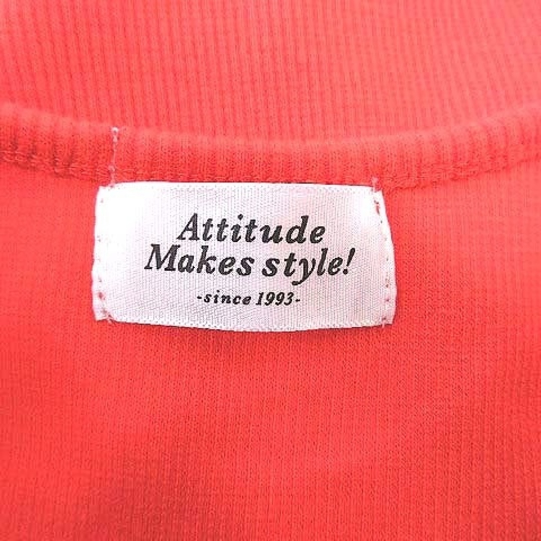 other(アザー)のAttitude Makes style カットソー 長袖 リブ F 赤 レディースのトップス(カットソー(長袖/七分))の商品写真