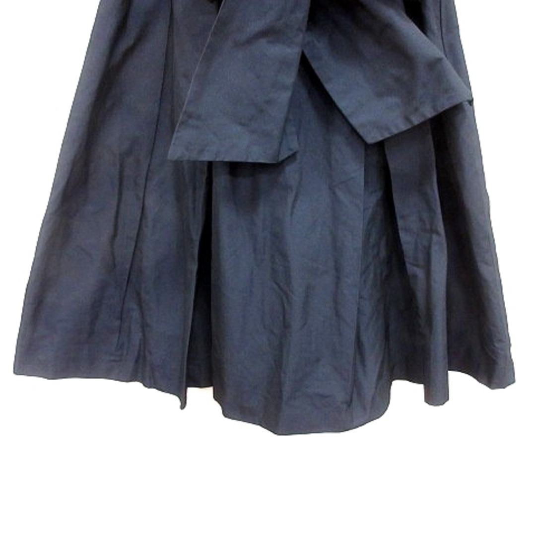 L'EST ROSE(レストローズ)のレストローズ スカート フレア ひざ丈 ウエストマーク 2 紺 レディースのスカート(ひざ丈スカート)の商品写真