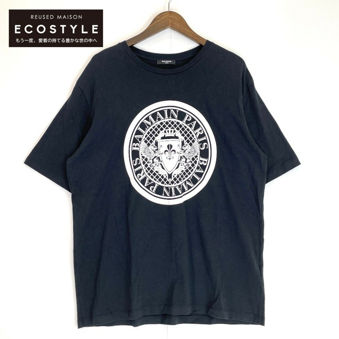 BALMAIN(バルマン)のバルマン EG000BB17 COIN FLOCK T-SHIRT ブラック Tシャツ L メンズのトップス(その他)の商品写真