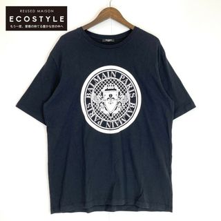 バルマン(BALMAIN)のバルマン EG000BB17 COIN FLOCK T-SHIRT ブラック Tシャツ L(その他)