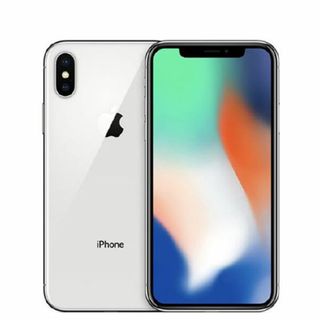 アップル(Apple)のバッテリー90%以上 【中古】 iPhoneX 64GB シルバー SIMフリー 本体 スマホ iPhone X アイフォン アップル apple  【送料無料】 ipxmtm834b(スマートフォン本体)