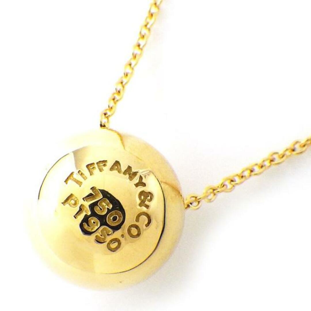 ティファニー Tiffany & Co. ネックレス ドッツ ボール 6ポイント ダイヤモンド K18YG PT950