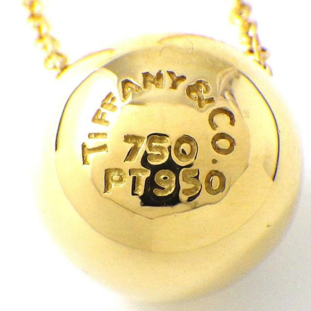 ティファニー Tiffany & Co. ネックレス ドッツ ボール 6ポイント ダイヤモンド K18YG PT950