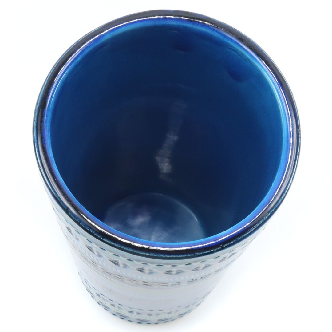 【FLAVIA】フラビア MONTELUPO  ビトッシ 花瓶 フラワーベース 青釉 _ 花瓶
