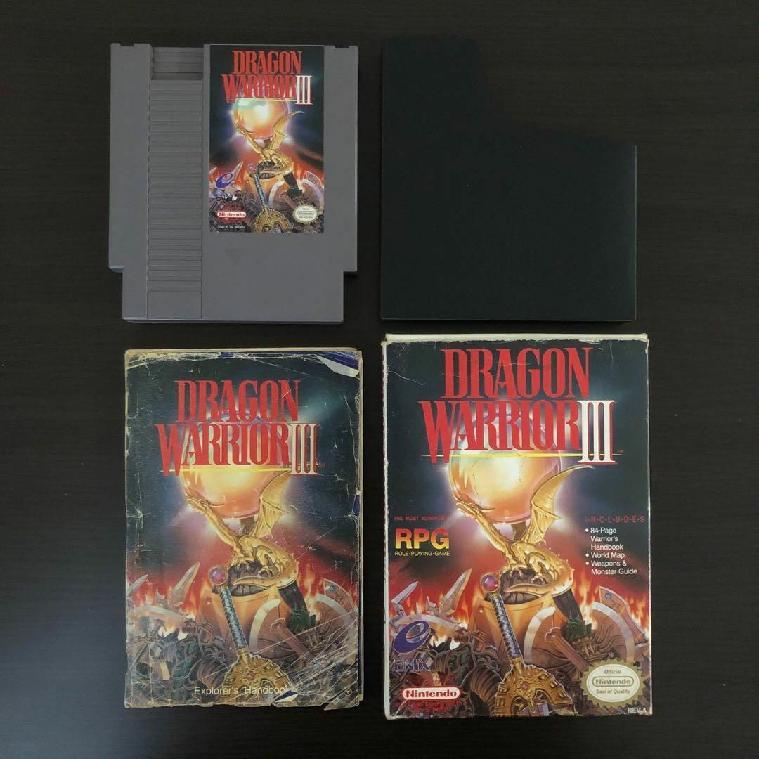 NES ドラゴンクエスト3 箱説明書付き  DRAGON WARRIORⅢゲームソフト/ゲーム機本体