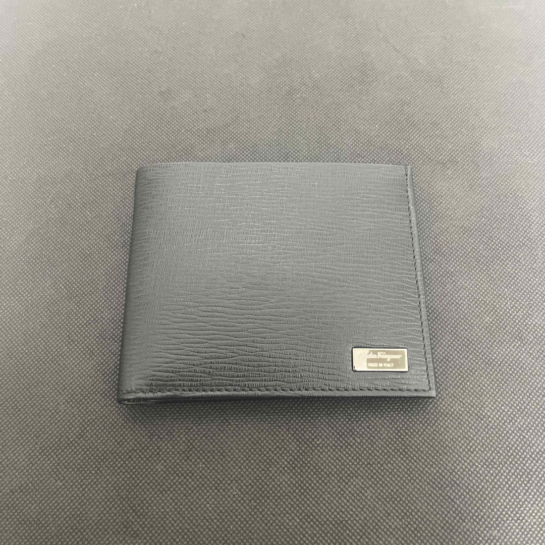 Salvatore Ferragamo 財布 札入れ 折りたたみ カード入れ 黒