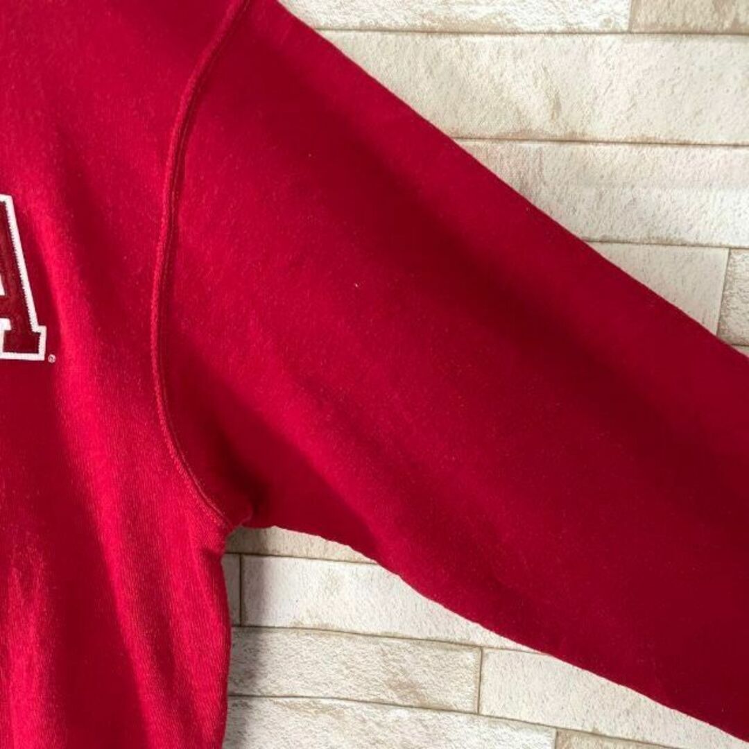 Russell Athletic(ラッセルアスレティック)のラッセル スウェット トレーナー 刺繍ロゴ ALABAMA 裏起毛 レッド M メンズのトップス(スウェット)の商品写真