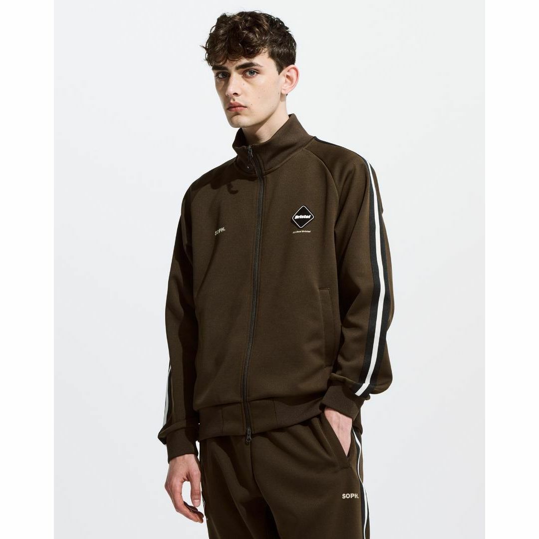 L FCRB 23AW TRAINING TRACK JACKET BROWN-