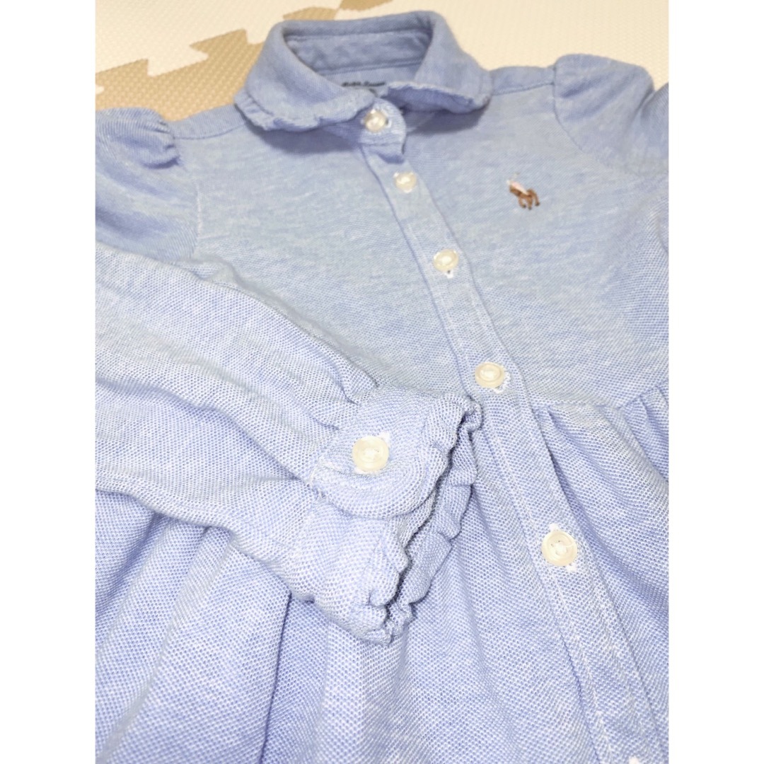 POLO RALPH LAUREN(ポロラルフローレン)の【80cmベビー服】ラルフローレン｜長袖ワンピース｜Ralph Lauren キッズ/ベビー/マタニティのベビー服(~85cm)(ワンピース)の商品写真