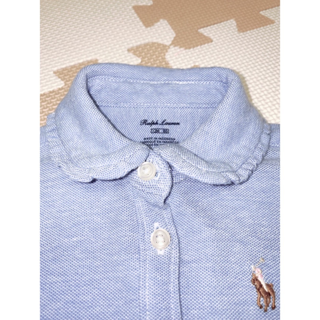 POLO RALPH LAUREN(ポロラルフローレン)の【80cmベビー服】ラルフローレン｜長袖ワンピース｜Ralph Lauren キッズ/ベビー/マタニティのベビー服(~85cm)(ワンピース)の商品写真