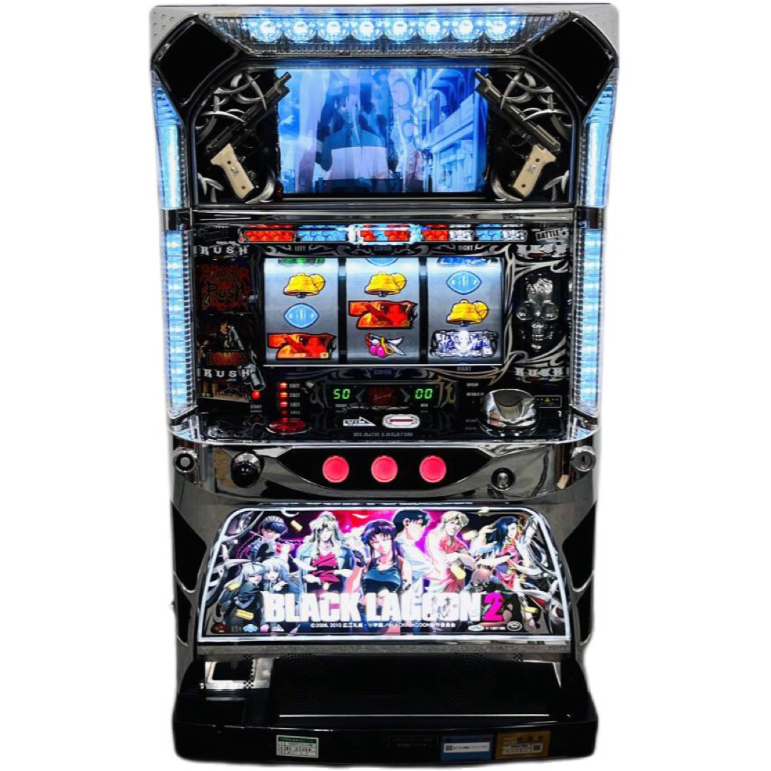 パチスロ 実機 ブラックラグーン2 コイン不要機セットの通販 by