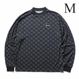 エフシーアールビー(F.C.R.B.)のM　FCRB MONOGRAM L/S BAGGY TOP 黒　モノグラム(Tシャツ/カットソー(七分/長袖))