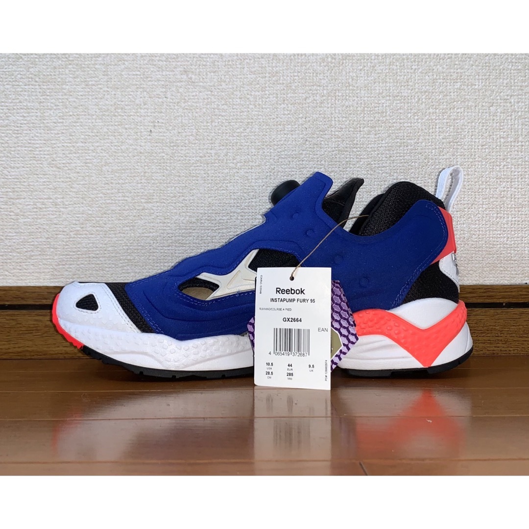 28.5cm 新品 REEBOK INSTA PUMP FURY 95 青 黒 リーボック 新品スニーカー 28.5