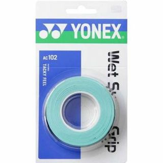 ヨネックス(YONEX)のヨネックス　ウェットスーパーグリップ AC102［3本入］　グリーン(バドミントン)