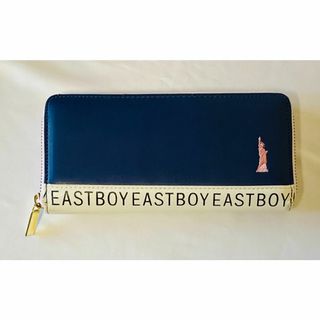 イーストボーイ(EASTBOY)の【訳あり新品】イーストボーイ　ラウンドファスナー長財布　ネイビー(財布)